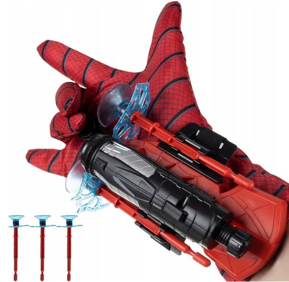 Spiderman darthandsker med blød dartprojektor