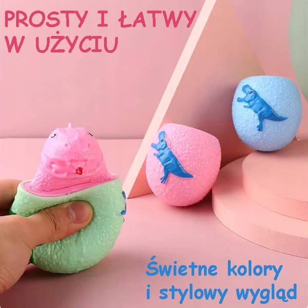 DINOSAURÆG SQUISHY anti-stress SQUEZABLE afslapning SENSORISK