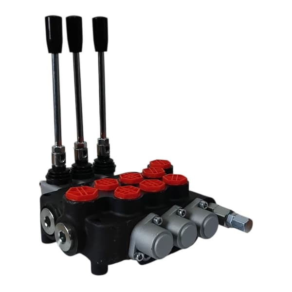 Hydraulisk fördelare 80L 3 tredelad
