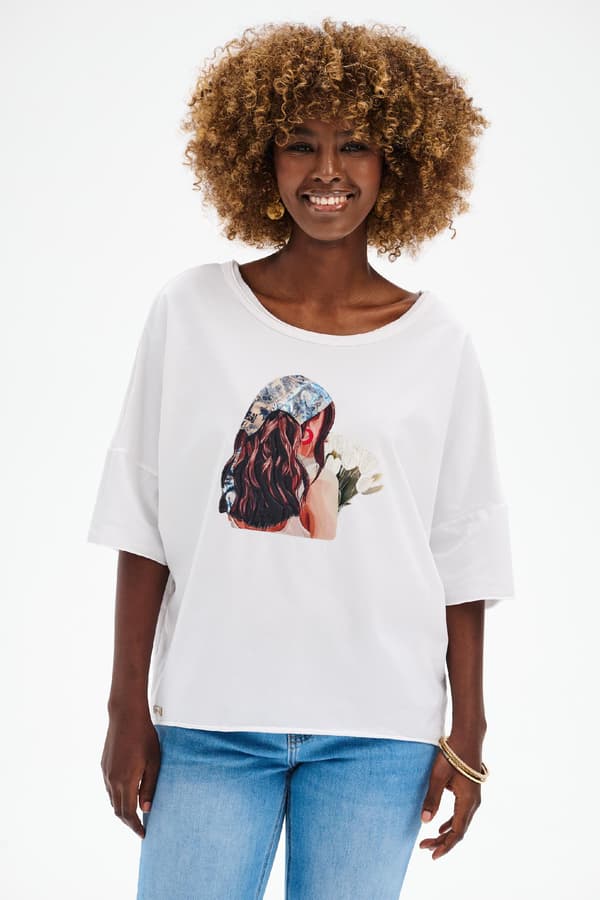 Yara Damebluse Ecru 36/38