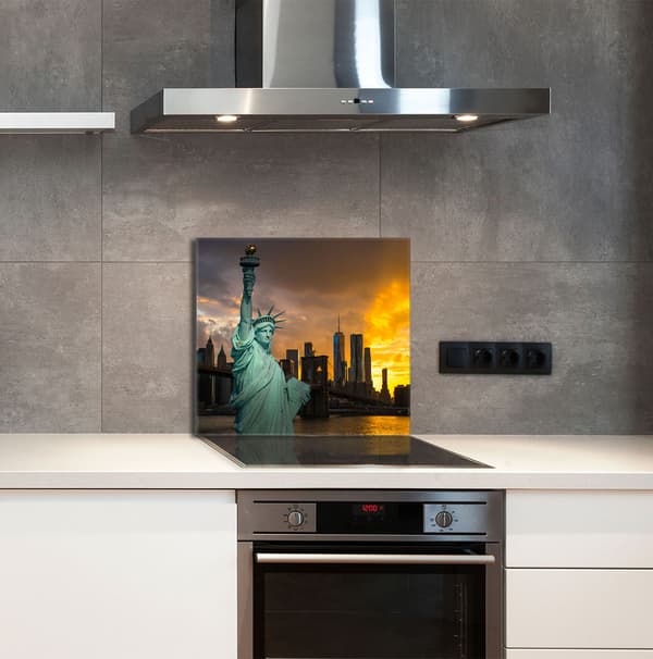 GLASPANEL FÖR KÖK 65x60 City