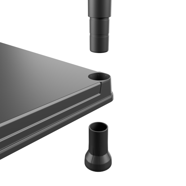 QBRICK SYSTEM Hyllsystem 60/30x4 plastförvaringsställ