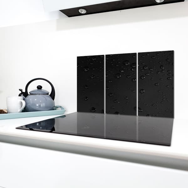 Skyddsplatta i glas för spis 3x30x52