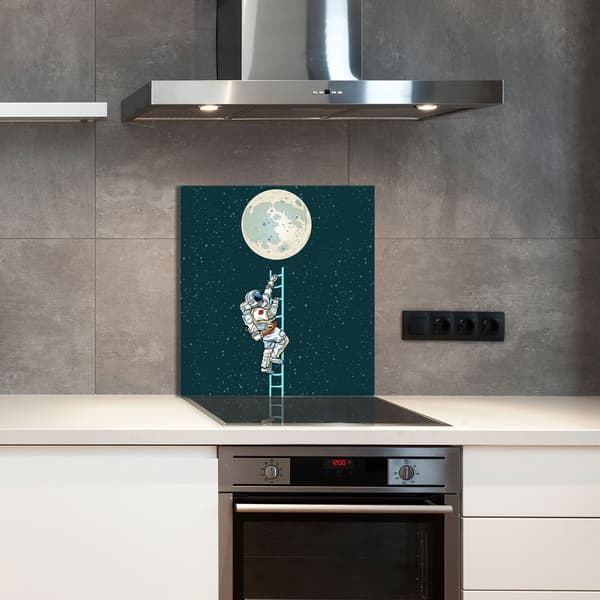 GLASPANEL TIL KØKKEN 60x65 Moon