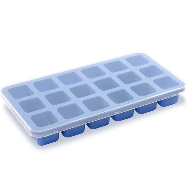 Silikone isterningform med låg 18 x MINI TERNINGER