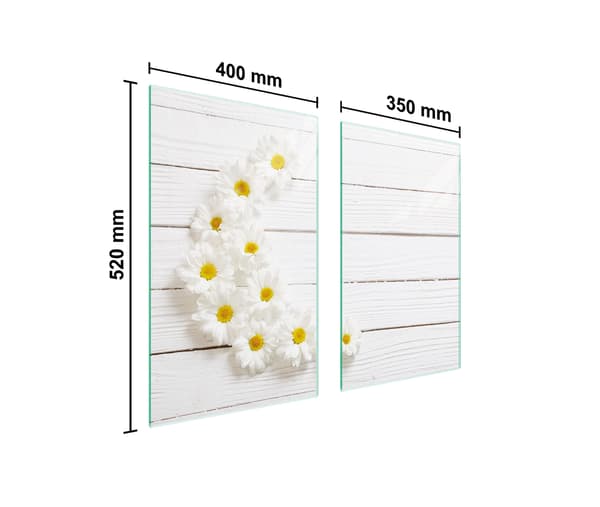 GLASSKYDDSPLÅT FÖR SPIS 75x52 TRÄ