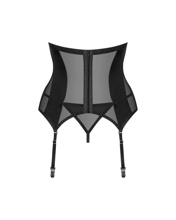 Obsessive Sexy Bustier -korsetti stringeillä Chic Amoria Black ML