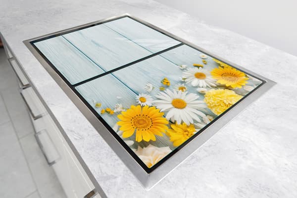 GLASPLADE TIL KØKKEN 2x35x52 KAMILLE