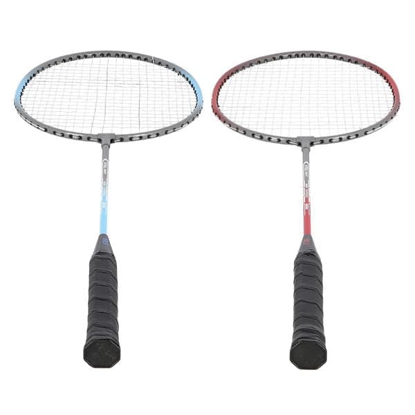 NRZ002 STÅL / BADMINTON SET 2 RACKETAR + NILS SHUTTLE