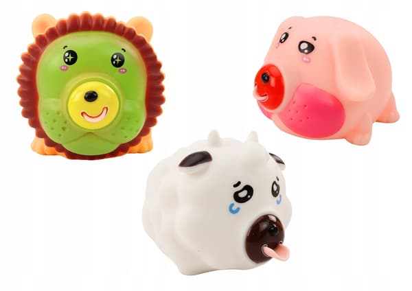 Squishy djur lejon gris får anti-stress figur mjuk sensorisk