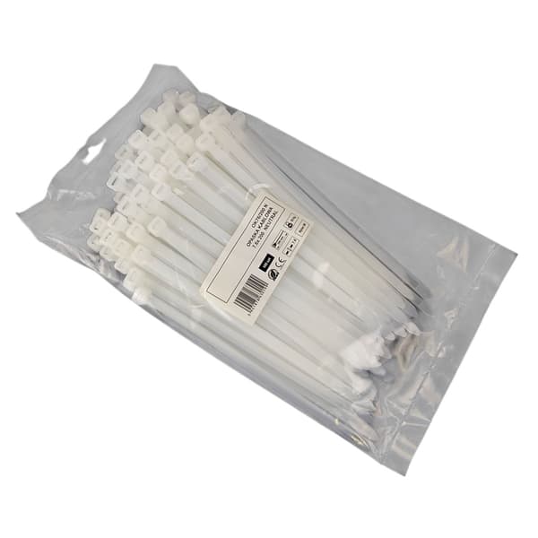 Buntbandstejp 7,6x200mm - 100st vit