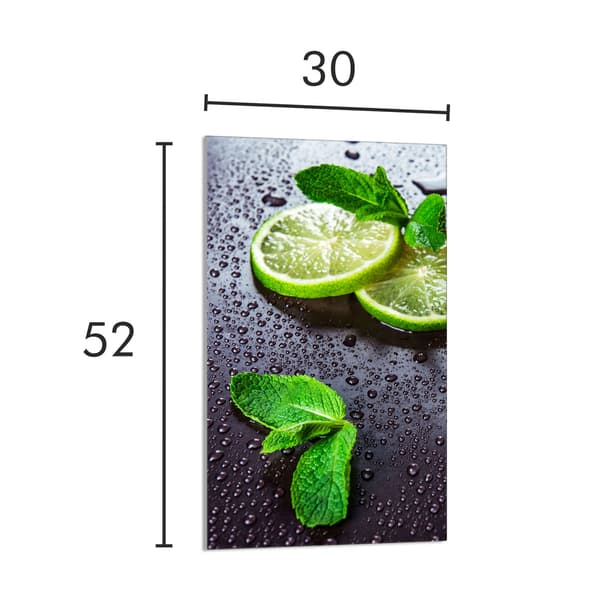 SKÄRBRÄDA I GLAS 30x52 Lime
