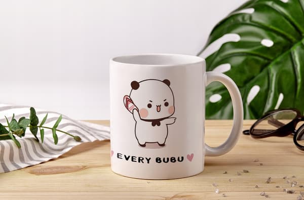 DUDU och BUBU-mugg med roligt tryck som present