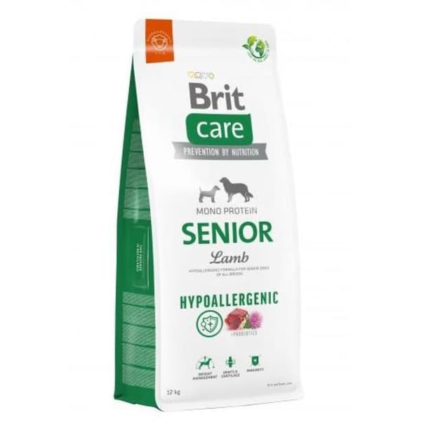 Brit Care Hypoallergenic Senior Lam & Ris 12 kg