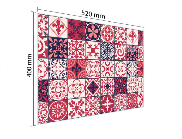 GLAS SKÄRBRÄDA 52x40 MOSAIK