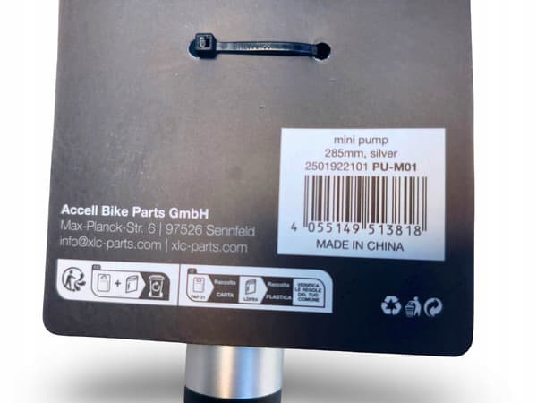 UNIVERSAL HANDCYKELPUMP XLC PU-M01 SILVER MINI KOMPAKT