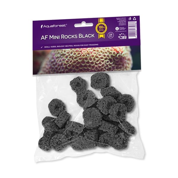 Aquaforest AF Mini Rocks musta 24 kpl korallijalustat