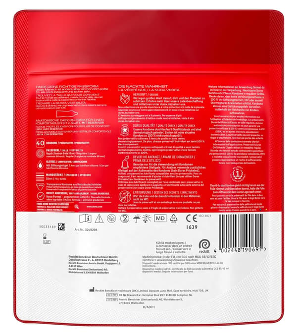 Durex Latex Kondomer Reservoar 8 st