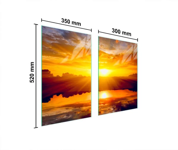 GLASSKYDDSPLÅT FÖR KÖK 65x52 SOL