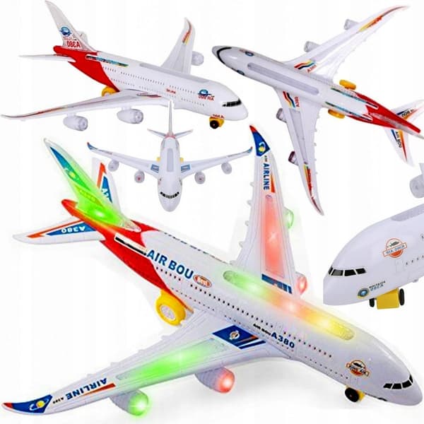 PASSAGERFLYLYSLYD kører STORE 45 cm A380 LED-dioder