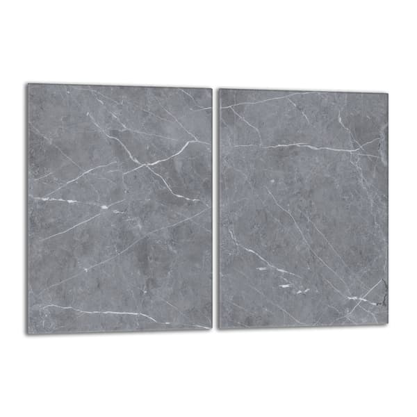 Glasskydd för spishäll 2x40x52 Marmor