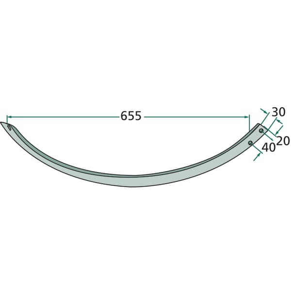 Nål 655 mm för Welger AP 1122220412 press
