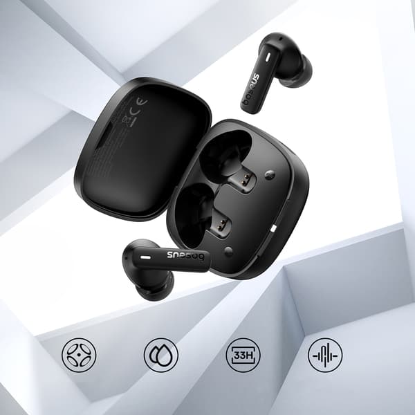 Bowie E19 TWS Trådløse In-Ear USB-C Hovedtelefoner - Sort