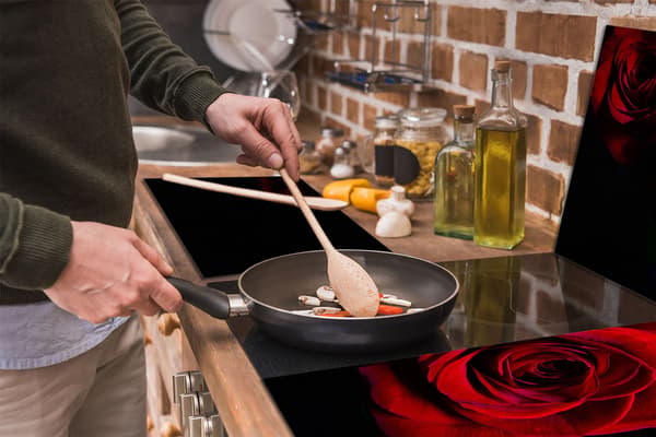 Glasbeskyttelsesplade til komfur 3x30x52