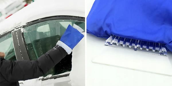 Isskraber med isolerende handske