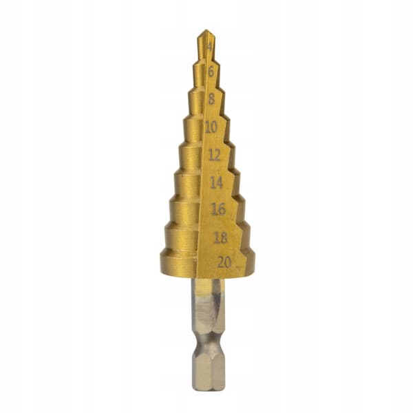 HSS trinkonusbor 4-20mm HEX til metal