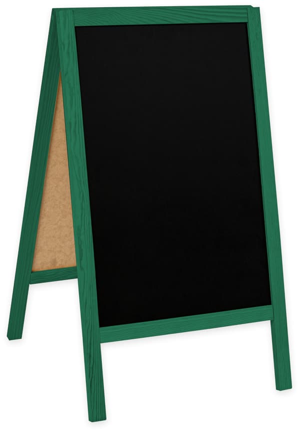 Klassisk M træplade (60x100 cm) - grøn