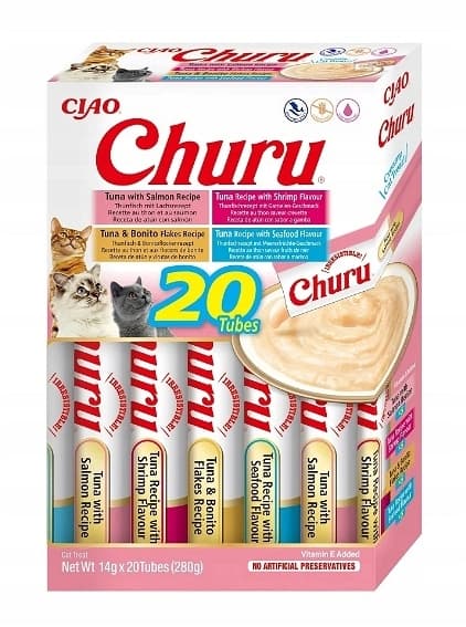 INABA CHURU våtfoder för katter delikatessmix 60x14g