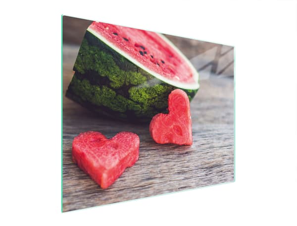 SKÄRBRÄDA I GLAS 52x40 VATTENMELON