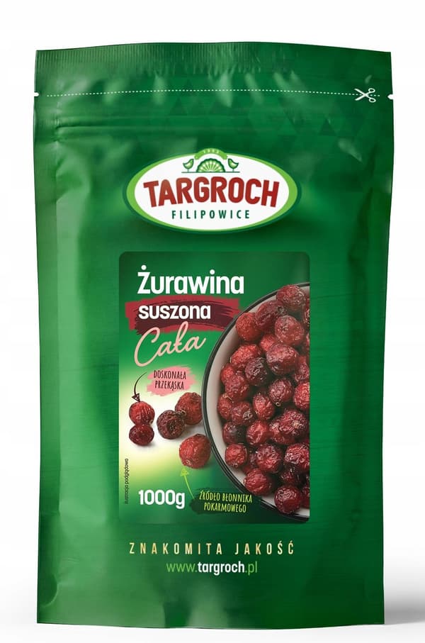 Tørrede hele tranebær Targroch 1000 g