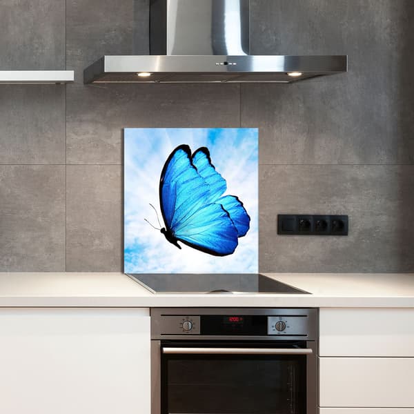 GLASPANEL TIL KØKKEN 60x65 Butterfly