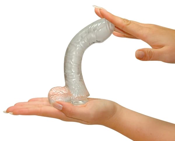 NMC Naturlig Flexibel Dildo Vit 17cm