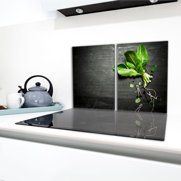 Lasinen suojalevy liedelle 2x40x52 Basil
