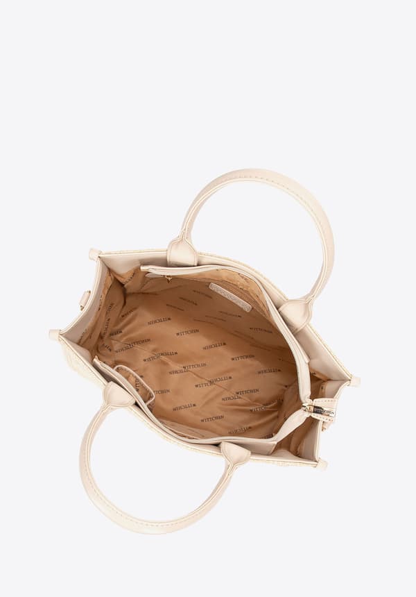 Wittchen Damväska i vävd halm, beige, polypropylen
