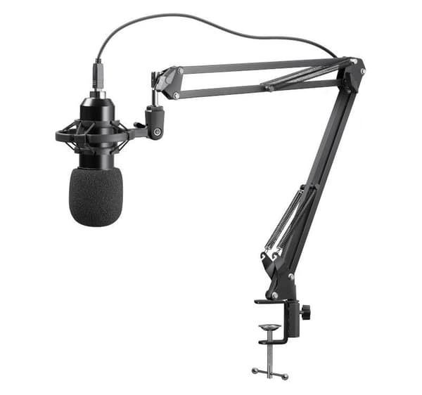 Defender SPACE GMC 450 kablet mikrofon med STREAM USB streamingstativ