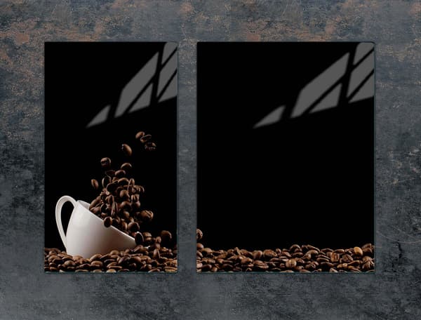 GLASSKYDDSPLÅT FÖR SPIS 70x52 KAFFE