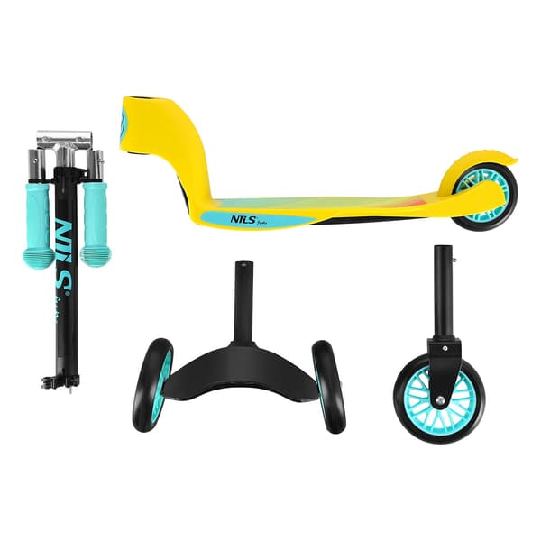 HLB202 Nils Fun sparkcykel 2-i-1 rosa