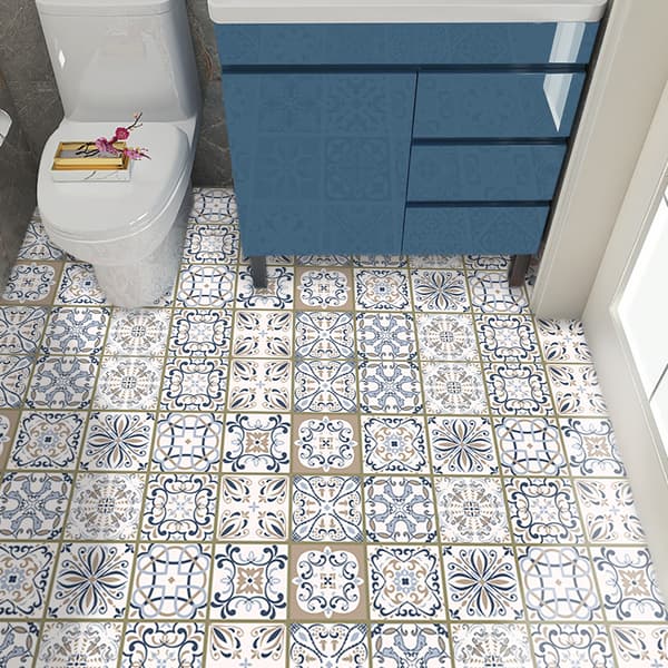 Selvhæftende PVC-patchwork-paneler sæt med 10 tapet 20x20cm ZM-06-033
