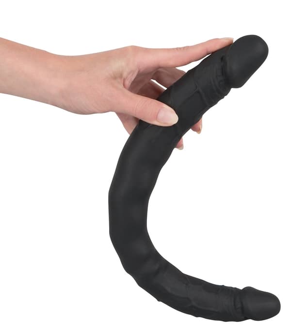 Bad Kitty Sort Silikone Dobbelt Dildo 40 CM