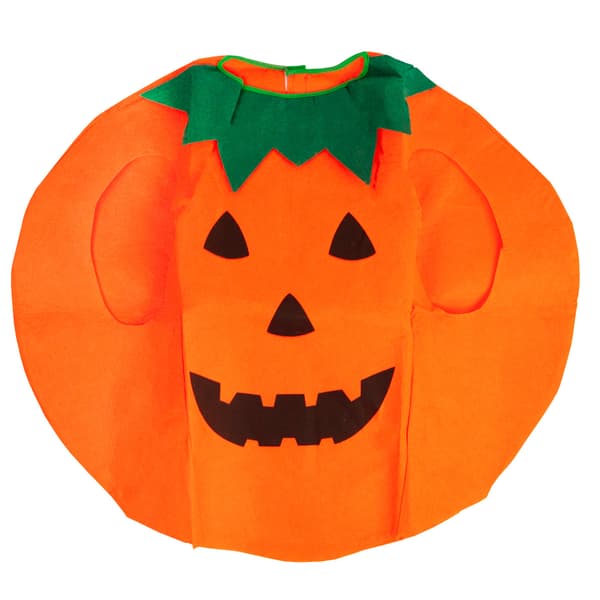 Halloweenkostym, pumpa, apelsin, barn, storlek M, set