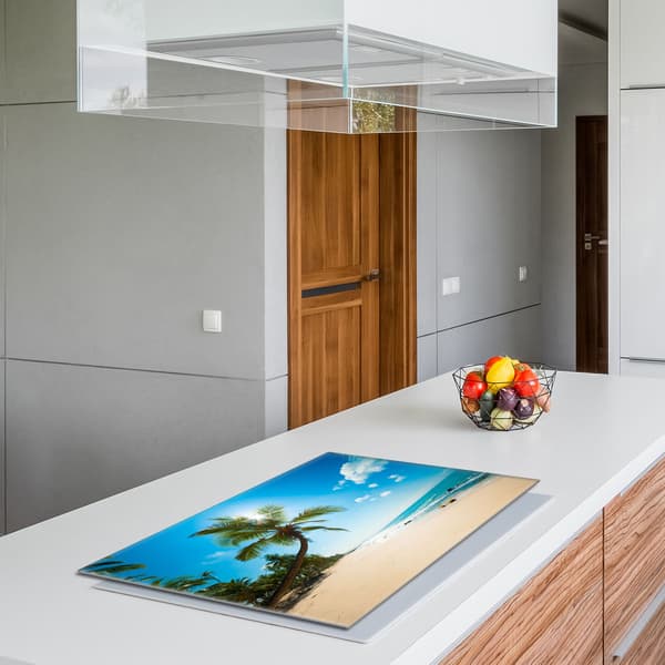 Glasskydd för spishäll 80x52 Beach