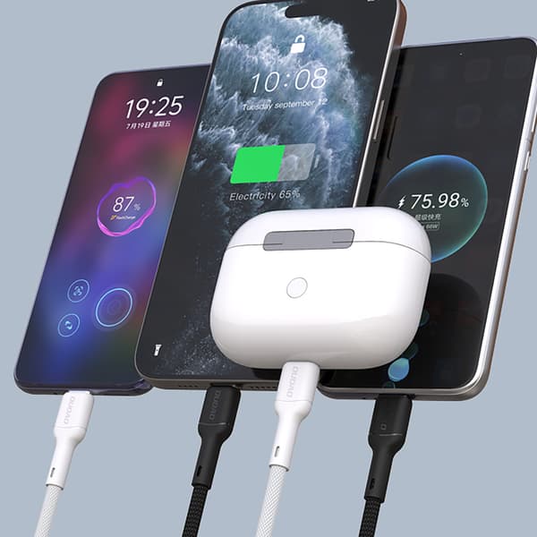 USB-C - iPhone Lightning 30W 1m Kaapeli - Musta