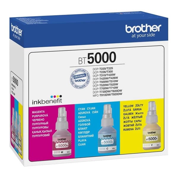 Brother BT5000CLVAL C/M/Y blæksæt