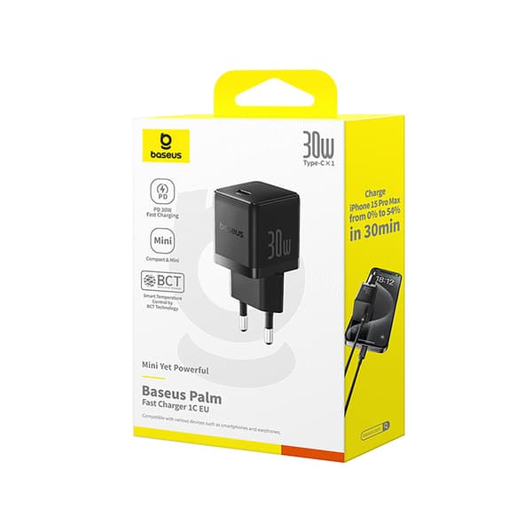 Palm 30W USB-C vægoplader - Sort
