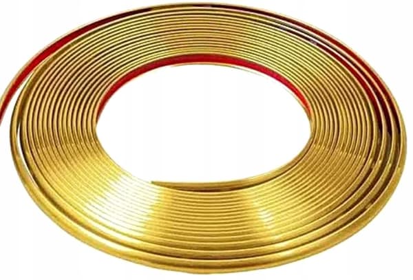 Elastiska kromlistor guldband 14 mm