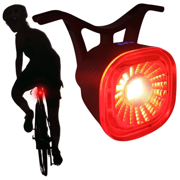 Metall cykelbaglygte intelligent USB